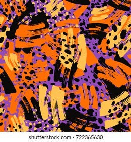 Seamless autumn leaves pattern,trendy print in collage cut out, carve style.Hand drawn doodle texture.
Perfect for invitations, posters, banners,fabric, textile ,gift wrap, greeting card,aparel design