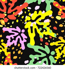 Seamless autumn leaves pattern,trendy print in collage cut out, carve style.Hand drawn doodle texture.
Perfect for invitations, posters, banners,fabric, textile ,gift wrap, greeting card,aparel design