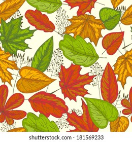 Seamless autumn pattern