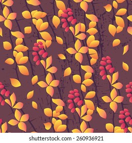 Seamless autumn pattern