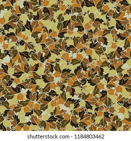Seamless autumn pattern from maple leaves.