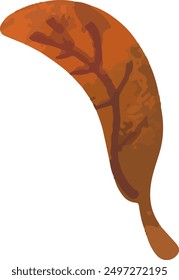 Seamless autumn pattern with maple leaves, acorns, fall season wallpaper background isolated in white
