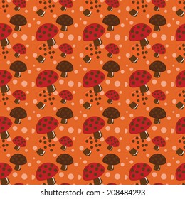 seamless autumn rustic repeat vector pattern