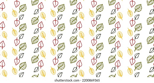  Seamless autumn vector pattern.autumn leaves. Great for textiles and paper.