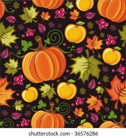 Seamless autumnal background 2