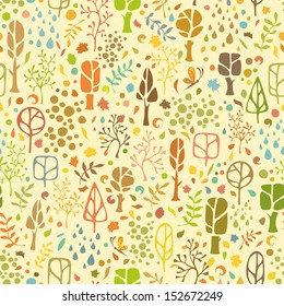 Seamless autumnal pattern