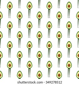 seamless avocado pattern. avocado background