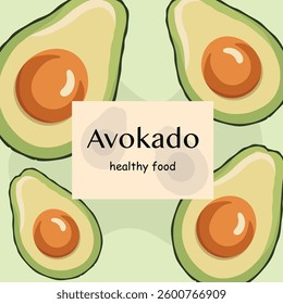A seamless avocado pattern with a modern, minimalist style. Perfect for food-related designs, branding, packaging, wallpapers, posters, and healthy lifestyle promotions.

