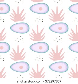 Seamless avocado vector pattern