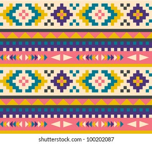 Seamless aztec pattern