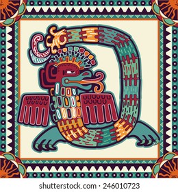 Seamless aztec pattern