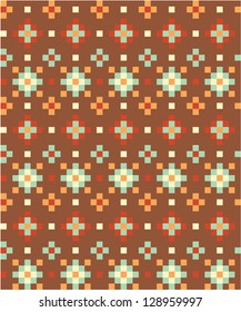 Seamless aztec pattern in bright tints