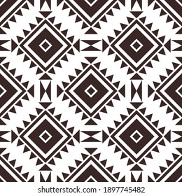 Seamless aztec pattern. ethic decorative illustration with geometric ornaments. Background for printing on paper, wallpaper, fashion, covers, textiles, fabrics, decoration and scrap-booking