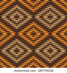 Seamless aztec pattern. ethic decorative illustration with geometric ornaments. Background for printing on paper, wallpaper, fashion, covers, textiles, fabrics, decoration and scrap-booking