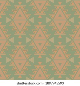 Seamless aztec pattern. ethic decorative illustration with geometric ornaments. Background for printing on paper, wallpaper, fashion, covers, textiles, fabrics, decoration and scrap-booking