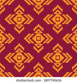 Seamless aztec pattern. ethic decorative illustration with geometric ornaments. Background for printing on paper, wallpaper, fashion, covers, textiles, fabrics, decoration and scrap-booking