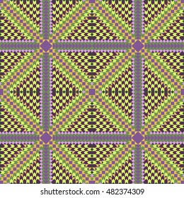Seamless aztec pattern for printing on paper or fabric. Mexican motifs. Vector