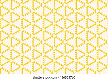 Seamless Aztec Pattern of Triangles.