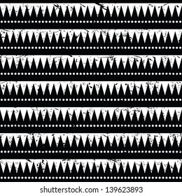 Seamless aztec tribal pattern- grunge, retro style