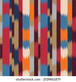 seamless Aztec tribal pattern on fabric texture