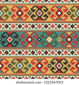 Seamless Aztek Tribal Pattern, art number 005