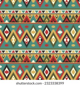 Seamless Aztek Tribal Pattern, art number 008