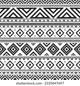 Seamless Aztek Tribal Pattern, art number 020