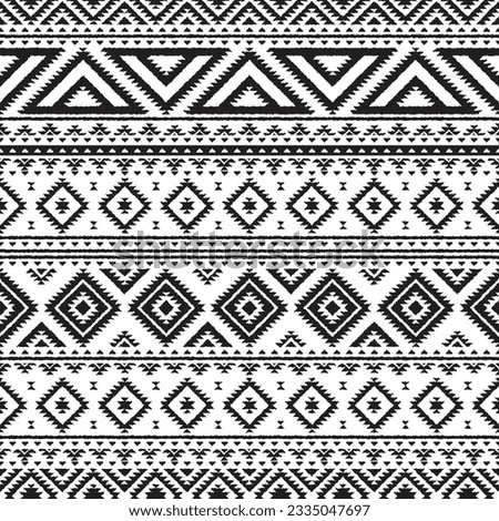 Seamless Aztek Tribal Pattern, art number 020