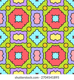 Nahtlose Azulejo geometrische Fliese Muster Illustration Kunst