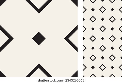 Seamless Azulejo tile. Geometric pattern. Portuguese and Spain decor.  Ceramic tile in Victorian motif. Vector hand drawn illustration.