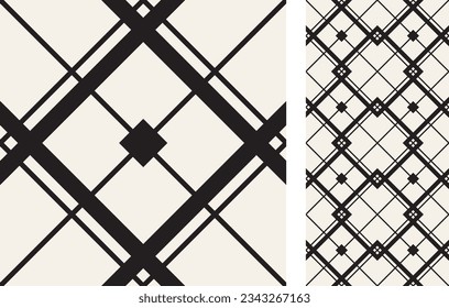 Seamless Azulejo tile. Geometric pattern. Portuguese and Spain decor.  Ceramic tile in Victorian motif. Vector hand drawn illustration.