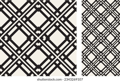 Seamless Azulejo tile. Geometric pattern. Portuguese and Spain decor.  Ceramic tile in Victorian motif. Vector hand drawn illustration.