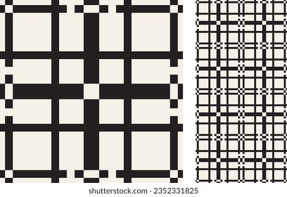 Seamless Azulejo tile. Geometric pattern. Portuguese and Spain decor.  Ceramic tile in Victorian motif. Vector hand drawn illustration.