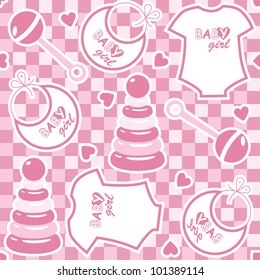 Seamless baby background