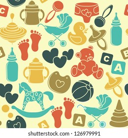 Seamless baby background