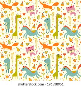 Seamless baby background 