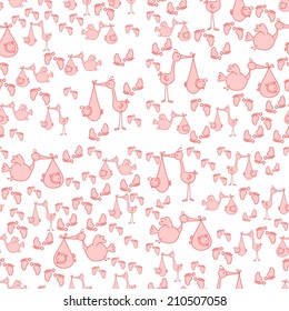 Seamless baby background