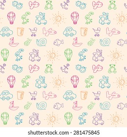 Seamless baby background 