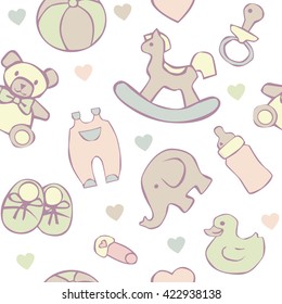 Seamless baby background.