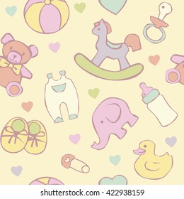 Seamless baby background.