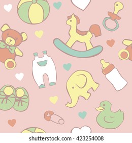 Seamless baby background.