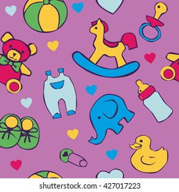 Seamless baby background.