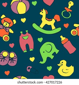 Seamless baby background.
