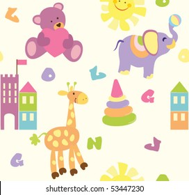 Seamless baby background