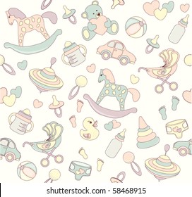 Seamless baby background