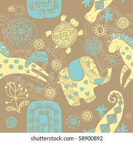Seamless baby background
