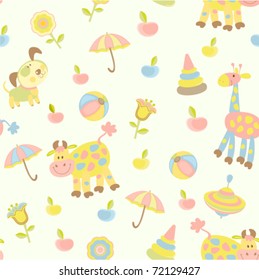 Seamless baby background