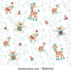 Seamless baby background