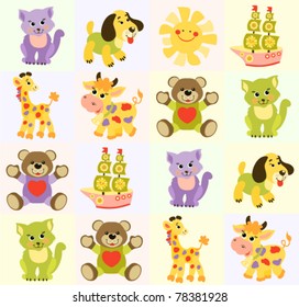 Seamless baby background