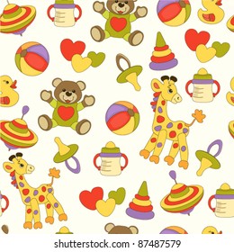 Seamless baby background